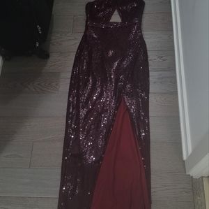 Soraya gown by revolve x Michael costello warn once